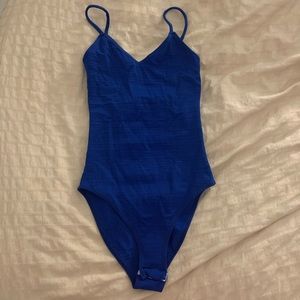 NWT Royal Blue Topshop Seamless Bodysuit (Petite)